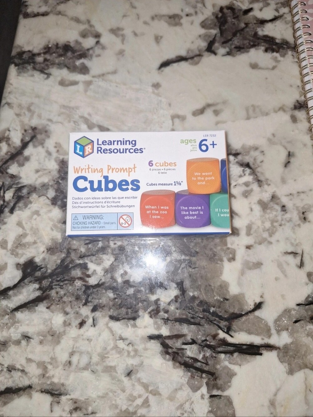 Learning Resources Writing Prompt Cubes - Multicolor Creativity Set